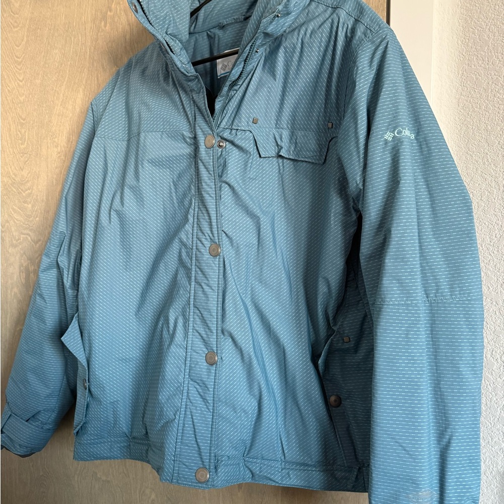 Columbia Blue Hooded Jacket